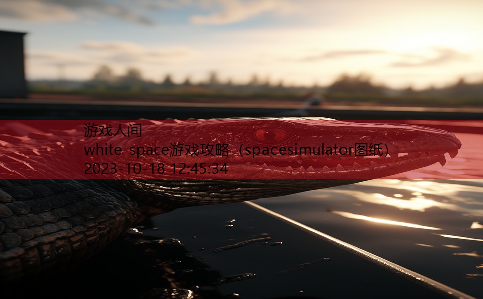 white space游戏攻略(spacesimulator图纸) white space游戏攻略(spacesimulator图纸)