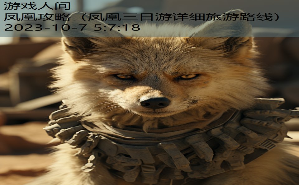 凤凰攻略(凤凰三日游详细旅游路线) 凤凰攻略(凤凰三日游详细旅游路线)