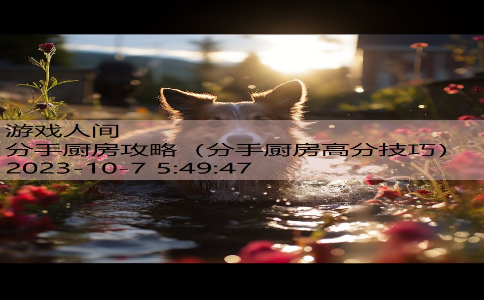 分手厨房攻略(分手厨房高分技巧) 分手厨房攻略(分手厨房高分技巧)