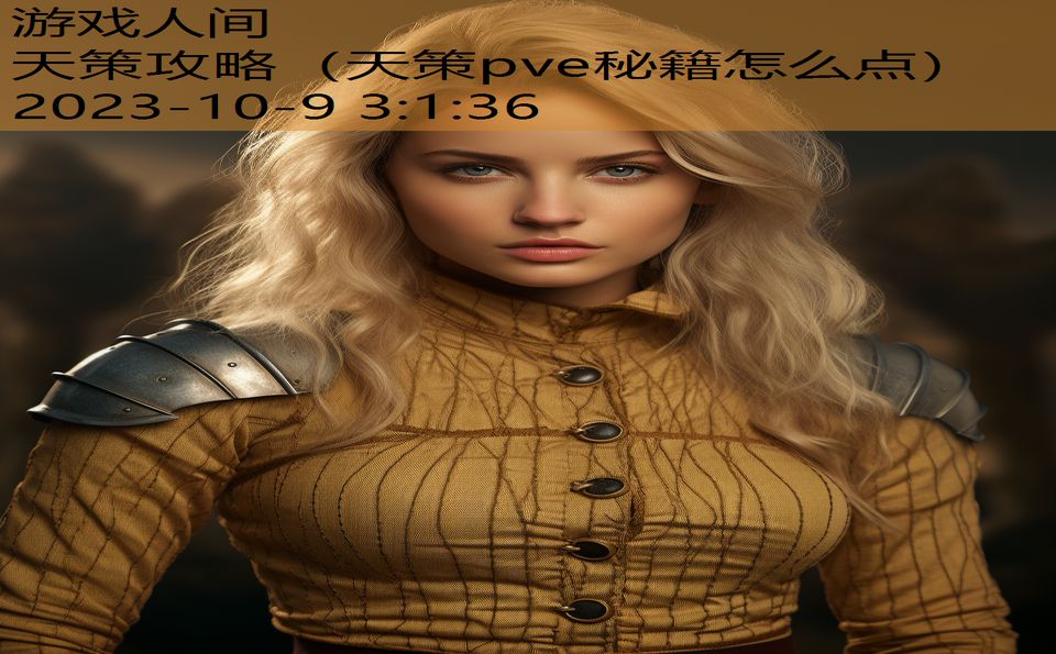 天策攻略(天策pve秘籍怎么点) 天策攻略(天策pve秘籍怎么点)