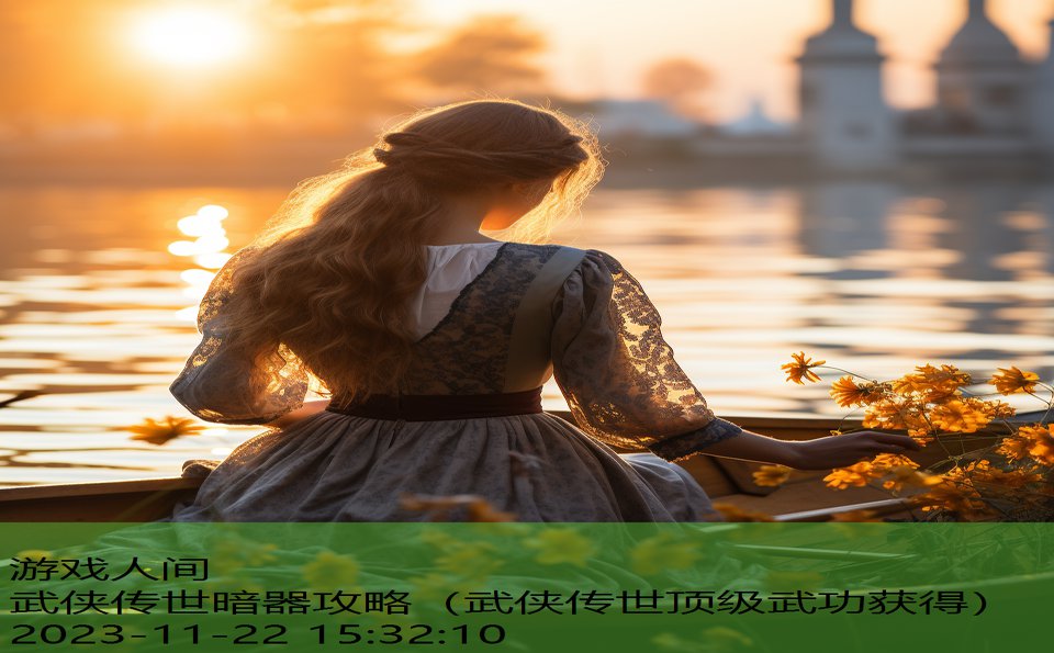 武侠传世暗器攻略（武侠传世顶级武功获得）