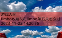 limbo攻略5关,limbo第五关怎么过-游戏人间