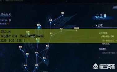 北洛星蕴加点攻略