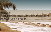 所谓江湖完美攻略,所谓江湖九龙山怎么过-游戏人间