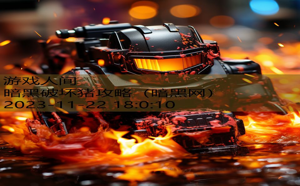 暗黑破坏猪攻略（暗黑网）