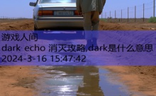 dark echo 消灭攻略,dark是什么意思-游戏人间