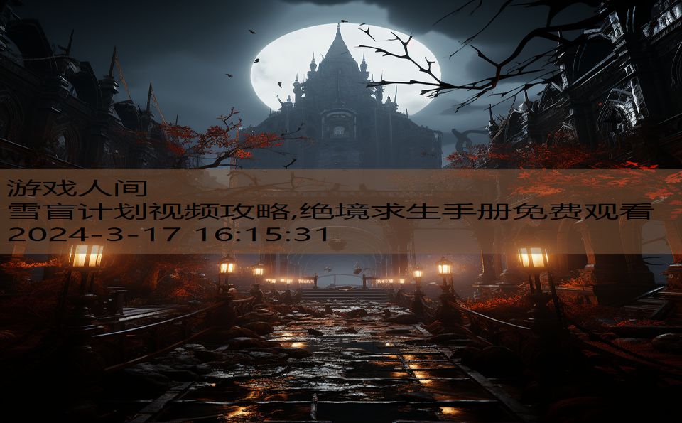 雪盲计划视频攻略,绝境求生手册免费观看