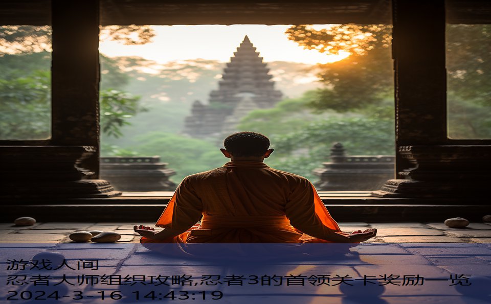 忍者大师组织攻略,忍者3的首领关卡奖励一览