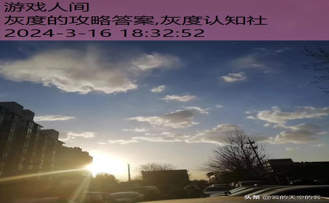 灰度的攻略答案